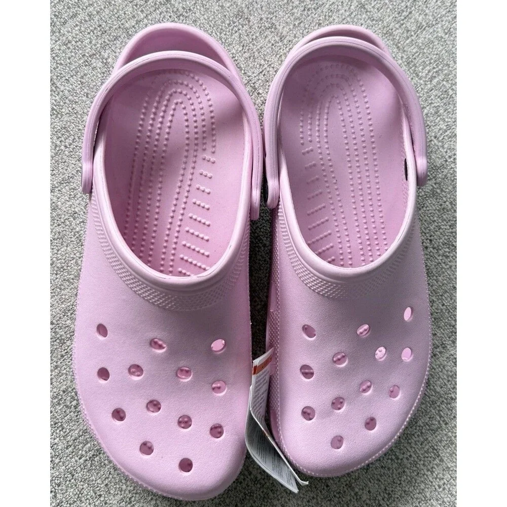 Crocs Classic Clog Sandal Ballerina Pink, Men's Size 12/W14 - 10001–6GD - NWT
